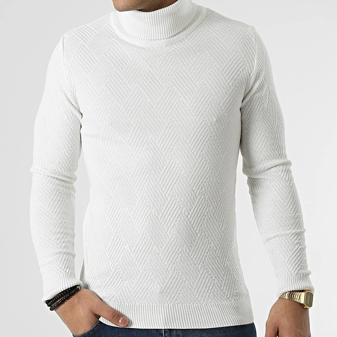 Meilleure affaire ✔️ Pull Col Roulé APR-333 Blanc de Armita 🥰 3 Meilleure affaire ✔️ Pull Col Roulé APR-333 Blanc de Armita 🥰 – Image 3