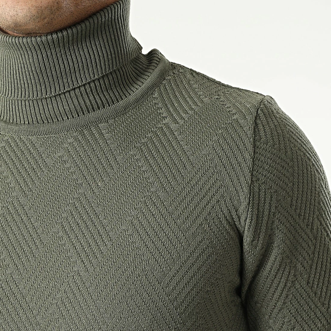Meilleur prix 😍 Pull Col Roulé APR-333 Vert Kaki de Armita 😀 2 Meilleur prix 😍 Pull Col Roulé APR-333 Vert Kaki de Armita 😀 – Image 2