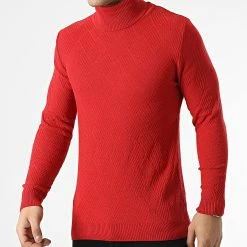 Bon marché 😀 Pull Col Roulé APR-333 Rouge de Armita 😉