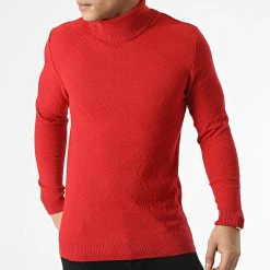 Bon marché 😀 Pull Col Roulé APR-333 Rouge de Armita 😉 -Armita Soldes 2022 armita 296375 APR 333 RED 20211223T162114 03