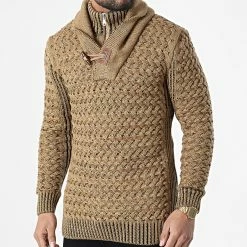 Meilleure vente 🔥 Pull Col Amplified ALP-318 Camel de Armita 💯