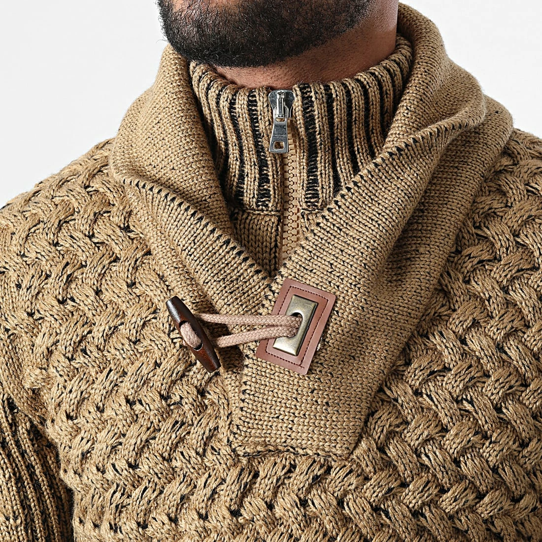 Meilleure vente 🔥 Pull Col Amplified ALP-318 Camel de Armita 💯 2 Meilleure vente 🔥 Pull Col Amplified ALP-318 Camel de Armita 💯 – Image 2