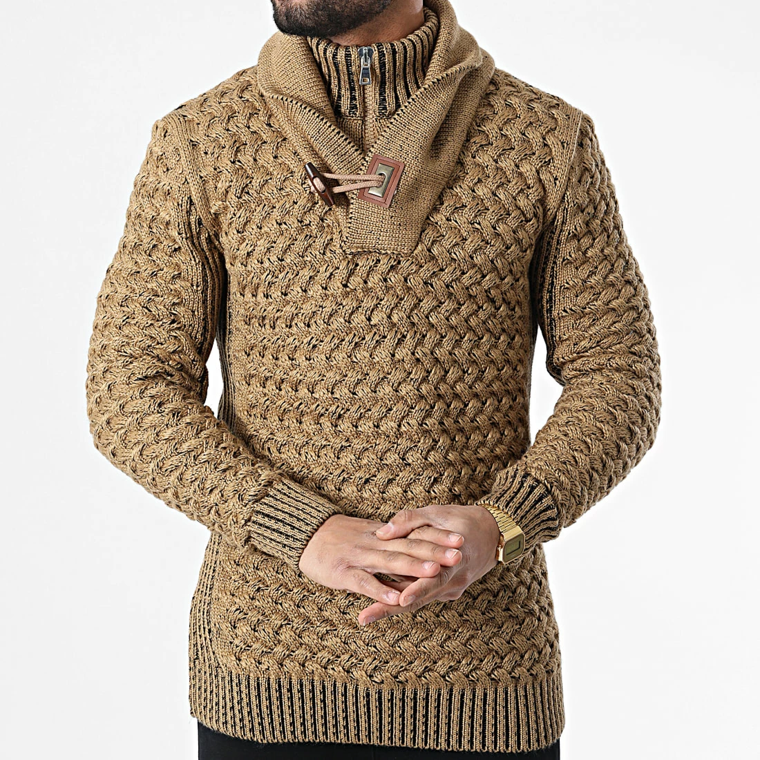 Meilleure vente 🔥 Pull Col Amplified ALP-318 Camel de Armita 💯 3 Meilleure vente 🔥 Pull Col Amplified ALP-318 Camel de Armita 💯 – Image 3