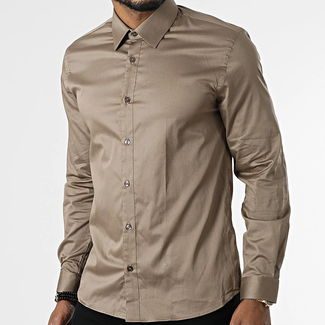 Budget ⌛ Chemise Manches Longues PCH-901 Taupe de Armita 😀 1 Budget ⌛ Chemise Manches Longues PCH-901 Taupe de Armita 😀