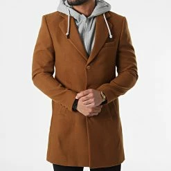 Le moins cher ✔️ Manteau Capuche CAB-028 Camel Gris Chiné de Armita ⌛ -Armita Soldes 2022 armita 296466 CAB 028 CAMEL 20211229T164535 03