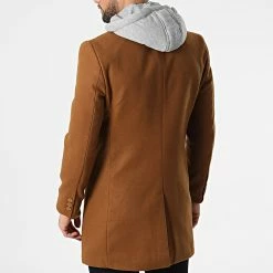 Le moins cher ✔️ Manteau Capuche CAB-028 Camel Gris Chiné de Armita ⌛ -Armita Soldes 2022 armita 296466 CAB 028 CAMEL 20211229T164536 04