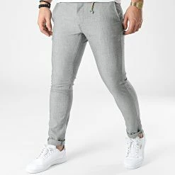 Meilleur prix 🤩 Pantalon Chino S7097 Gris Chiné de Armita 🔔