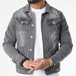 Top 10 🤩 Veste Jean GJ3019 Gris de Armita 🥰 -Armita Soldes 2022 armita 305049 GJ3019 LT GREY 20220222T161530 03