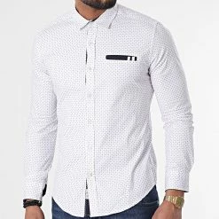 Le moins cher 🔥 Chemise A Manches Longues JHC-805 Blanc de Armita 🔔