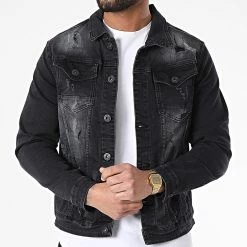 Top 10 ❤️ Veste Jean GJ3019 Noir de Armita 😍 -Armita Soldes 2022 armita 305087 GJ3019 BLACK BLACK 20220222T161623 03