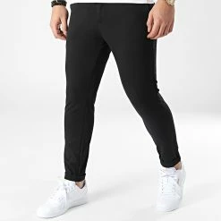 Meilleure affaire ⭐ Pantalon Chino Slim PAK-401 Noir de Armita 🔥