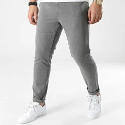 Bon marché 🧨 Pantalon Chino Slim PAK-401 Gris Chiné de Armita 🧨