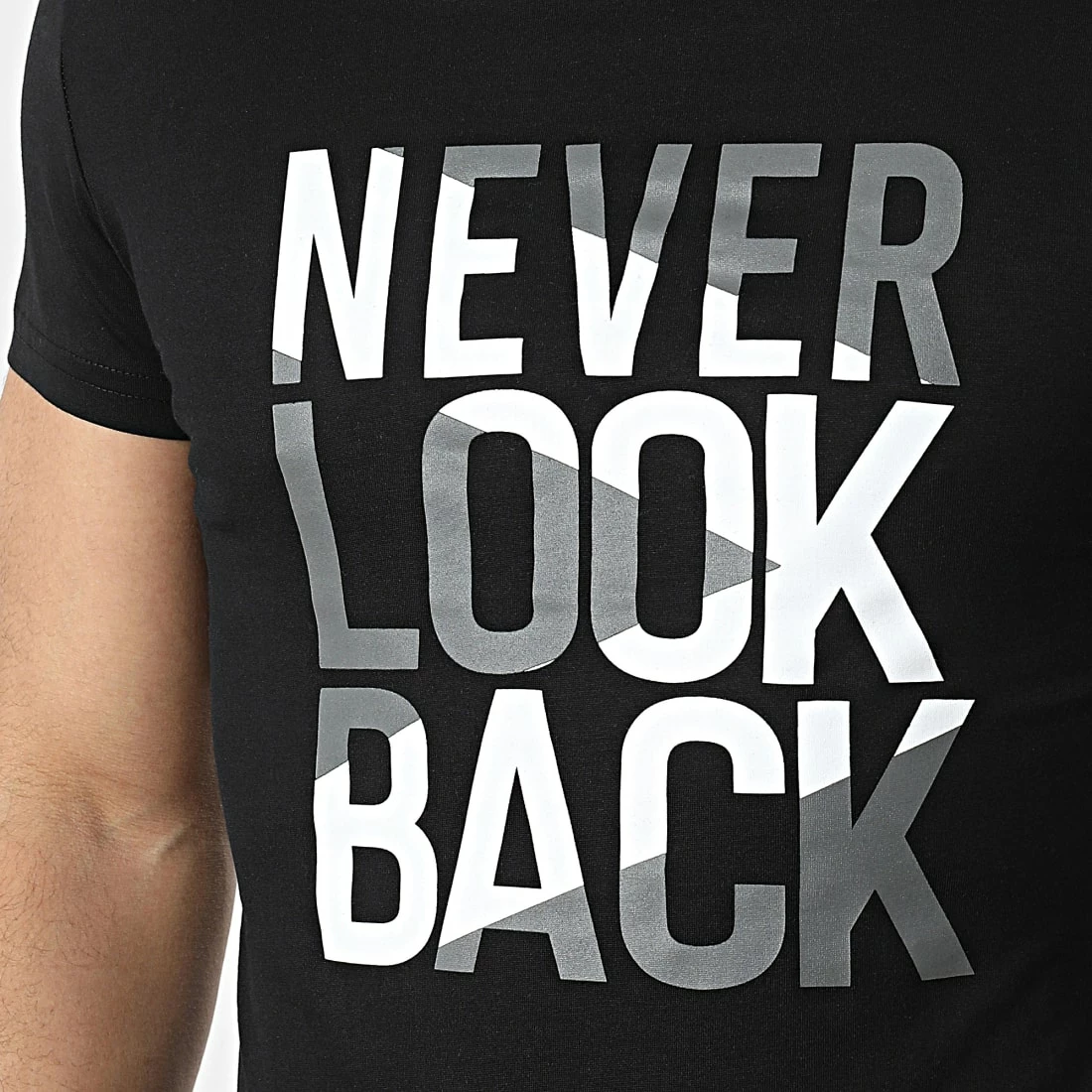 Remise 🎉 Tee 👕 Shirt TSF6002 Noir de Armita 🤩 2 Remise 🎉 Tee 👕 Shirt TSF6002 Noir de Armita 🤩 – Image 2