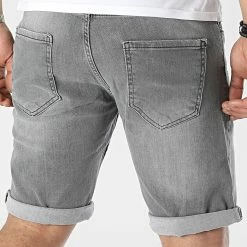 Promo 😉 Short Jean Slim 1786 Gris de Armita 🎉 -Armita Soldes 2022 armita 311627 A 1786 GRIS 20220328T160112 04