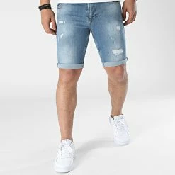 Bon marché ✔️ Short Jean Slim 1780 Bleu Denim de Armita 👍 -Armita Soldes 2022 armita 311649 A 1780 ICE BLUE 20220328T155349 03