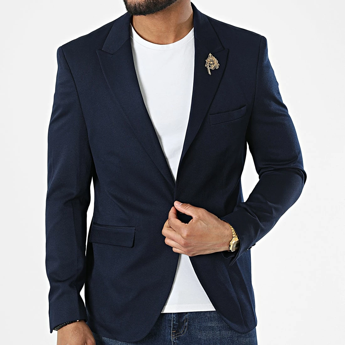 Bon marché 🎉 Veste Blazer 3085 Bleu Marine de Armita ✔️ 1 Bon marché 🎉 Veste Blazer 3085 Bleu Marine de Armita ✔️