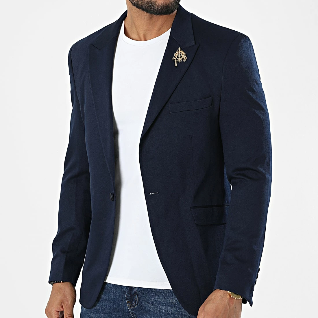 Bon marché 🎉 Veste Blazer 3085 Bleu Marine de Armita ✔️ 3 Bon marché 🎉 Veste Blazer 3085 Bleu Marine de Armita ✔️ – Image 3