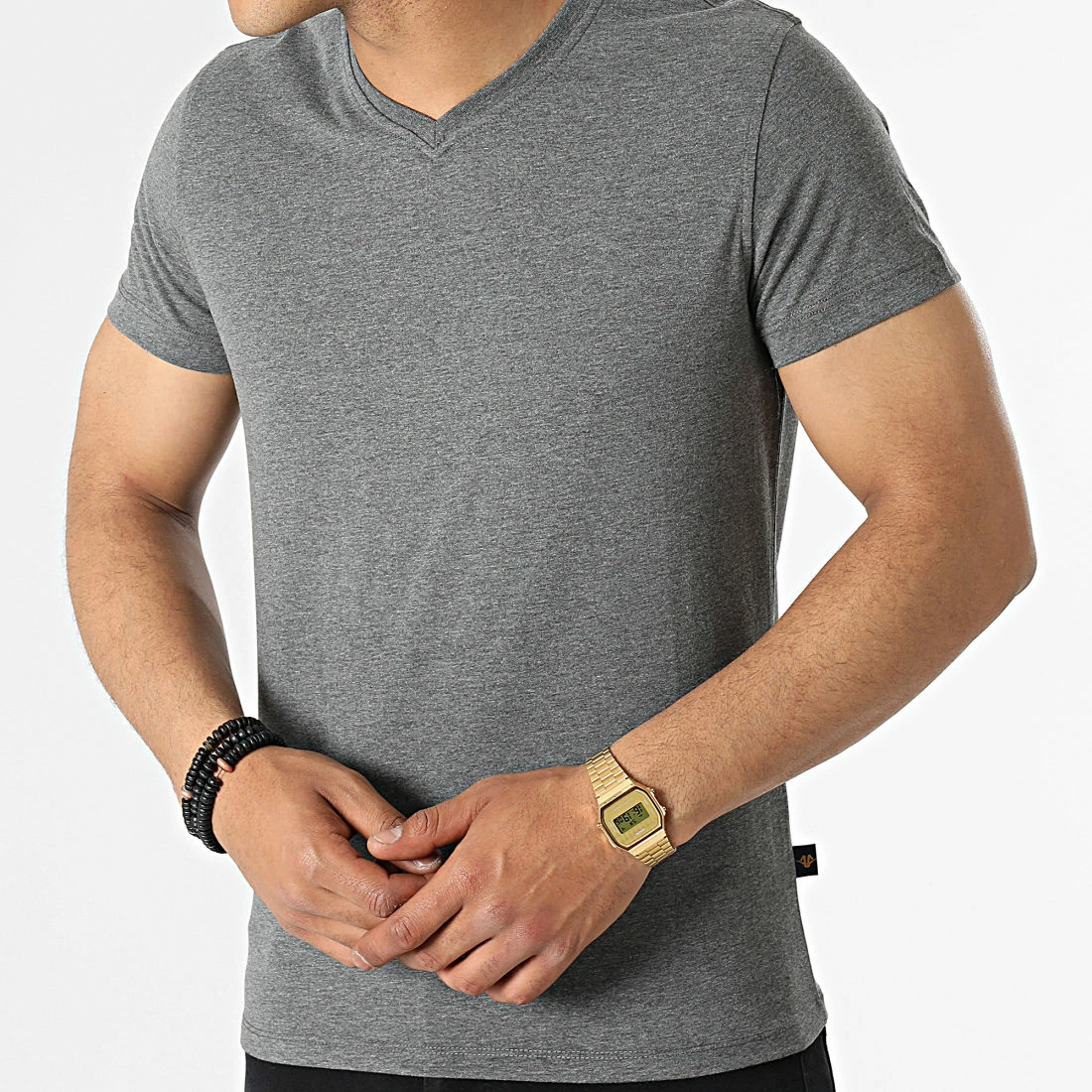 Offres 😀 Tee 👕 Shirt Col V TV-350 Gris Anthracite de Armita 🤩 3 Offres 😀 Tee 👕 Shirt Col V TV-350 Gris Anthracite de Armita 🤩 – Image 3