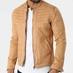 Budget 🥰 Veste Biker Suédine M-S3144 Beige Foncé de Armita 🌟 -Armita Soldes 2022 armita 317774 M S3144 BEIGE 20220505T161806 03