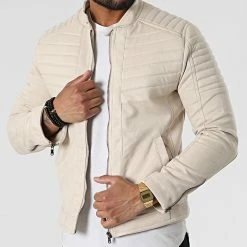 Les meilleures critiques de ✔️ Veste Biker Suédine M-S3144 Beige Clair de Armita 🎉
