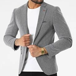 Acheter ⭐ Veste Blazer CK-39 Bleu Marine Chiné de Armita 🔔