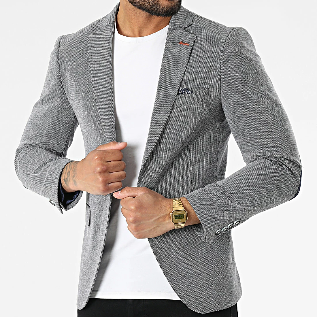 Acheter ⭐ Veste Blazer CK-39 Bleu Marine Chiné de Armita 🔔 1 Acheter ⭐ Veste Blazer CK-39 Bleu Marine Chiné de Armita 🔔