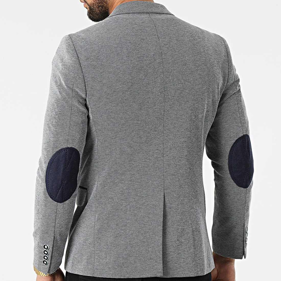 Acheter ⭐ Veste Blazer CK-39 Bleu Marine Chiné de Armita 🔔 4 Acheter ⭐ Veste Blazer CK-39 Bleu Marine Chiné de Armita 🔔 – Image 4