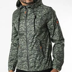 Acheter 🌟 Coupe-vent Capuche Slim 3531 Vert Kaki de Armita 💯