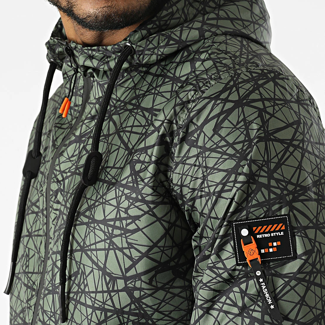 Acheter 🌟 Coupe-vent Capuche Slim 3531 Vert Kaki de Armita 💯 2 Acheter 🌟 Coupe-vent Capuche Slim 3531 Vert Kaki de Armita 💯 – Image 2