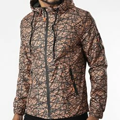 Promo 🛒 Coupe-vent Capuche Slim 3531 Marron de Armita 🎉