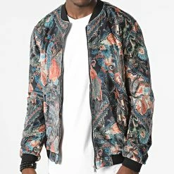 Offres 😍 Veste Zippée M-S3259 Noir Beige Bleu de Armita 🔔 -Armita Soldes 2022 armita 317802 M S3259 BLACK 20220510T150717 03