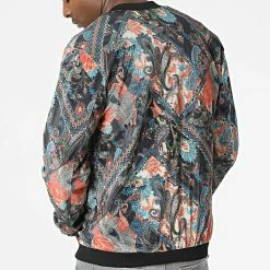 Offres 😍 Veste Zippée M-S3259 Noir Beige Bleu de Armita 🔔 -Armita Soldes 2022 armita 317802 M S3259 BLACK 20220510T150718 04