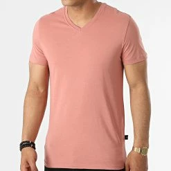 Le moins cher 🤩 Tee 👚 Shirt Col V TV-350 Corail de Armita 😍