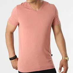 Le moins cher 🤩 Tee 👚 Shirt Col V TV-350 Corail de Armita 😍 -Armita Soldes 2022 armita 317823 TV 350 CORAIL 20220510T142202 03