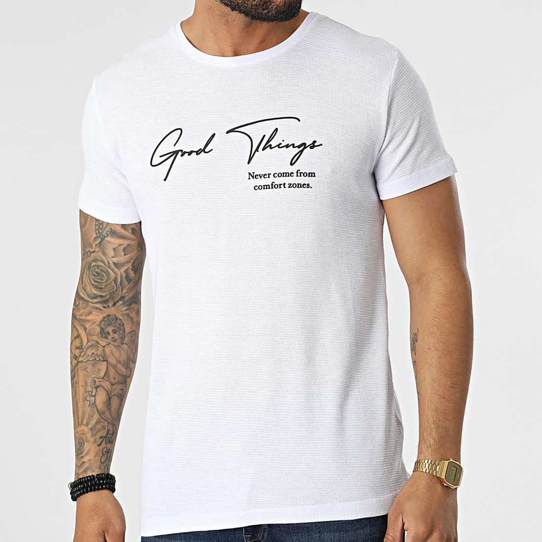 Top 10 ❤️ Tee 👚 Shirt JT-846 Blanc de Armita ✨ 1 Top 10 ❤️ Tee 👚 Shirt JT-846 Blanc de Armita ✨