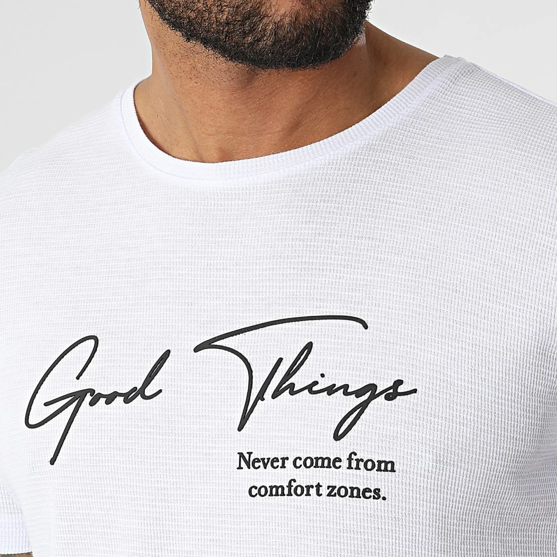 Top 10 ❤️ Tee 👚 Shirt JT-846 Blanc de Armita ✨ 2 Top 10 ❤️ Tee 👚 Shirt JT-846 Blanc de Armita ✨ – Image 2