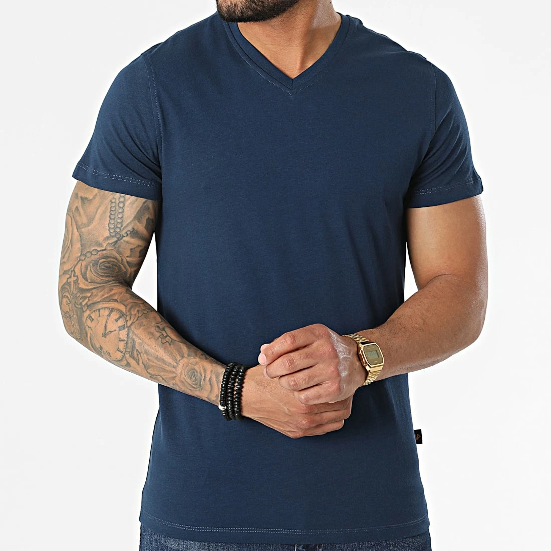 Budget 🧨 Tee 👕 Shirt Col V TV-350 Bleu Marine de Armita 💯 3 Budget 🧨 Tee 👕 Shirt Col V TV-350 Bleu Marine de Armita 💯 – Image 3