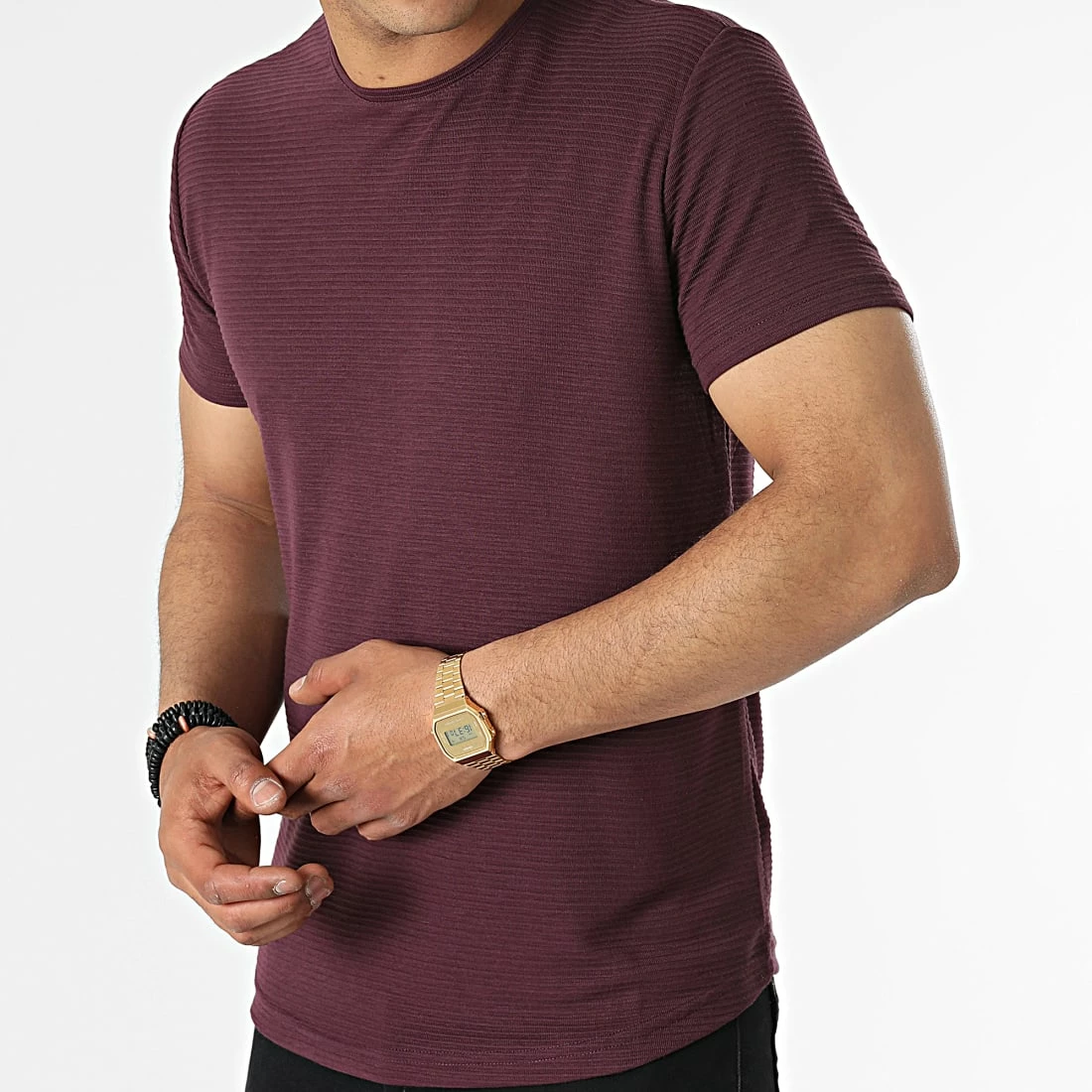 Le moins cher 👏 Tee 👕 Shirt TJ-845 Bordeaux de Armita 👏 3 Le moins cher 👏 Tee 👕 Shirt TJ-845 Bordeaux de Armita 👏 – Image 3