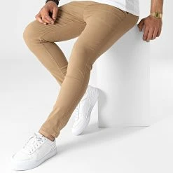 Top 10 🎁 Pantalon Chino Slim PA-7162 Marron de Armita 🛒 -Armita Soldes 2022 armita 317954 PA 7162 BEIGE 20220509T154903 03