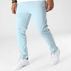 Bon marché 🎁 Pantalon Chino Slim PA-7162 Bleu Clair de Armita 🧨