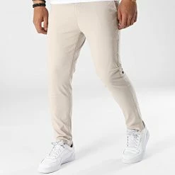 Nouveau ✔️ Pantalon Chino Slim PA-7162 Beige de Armita 🌟