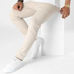 Nouveau ✔️ Pantalon Chino Slim PA-7162 Beige de Armita 🌟 -Armita Soldes 2022 armita 317961 PA 7162 TAUP 20220510T140416 03