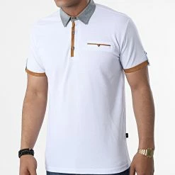 Vente flash ✔️ Polo A Manches Courtes JP-850 Blanc de Armita ✨