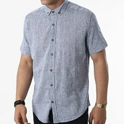 Tout neuf 👏 Chemise A Manches Courtes JMC-853 Gris Anthracite Chiné de Armita ✔️