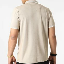 Vente flash 😉 Polo A Manches Courtes 569 Beige Chiné de Armita 🛒 -Armita Soldes 2022 armita 319000 POLO 569 BEIGE 20220513T160931 04