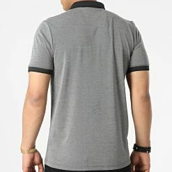 Remise ❤️ Polo A Manches Courtes 569 Noir Chiné de Armita ✔️ -Armita Soldes 2022 armita 319001 POLO 569 BLACK 20220513T161156 04