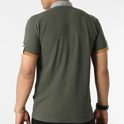 Grosses soldes ⌛ Polo A Manches Courtes JP-850 Vert Kaki de Armita 💯 -Armita Soldes 2022 armita 319003 JP 850 KHAKI 20220513T161006 04