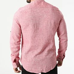 Top 10 🤩 Chemise Manches Longues Col Tunisien JCH-802 Rouge Chiné de Armita 🛒 -Armita Soldes 2022 armita 319016 JCH 802 RED 20220513T161441 04