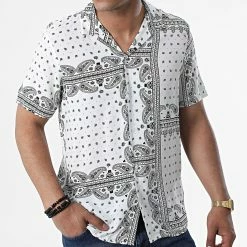 Offres 🔔 Chemise A Manches Courtes CH-5191 Blanc Bandana de Armita 🤩 -Armita Soldes 2022 armita 319029 CH 5191 WHITE 20220516T160026 03