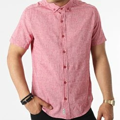 Sortie 🧨 Chemise A Manches Courtes JMC-853 Rouge Chiné de Armita 🧨 -Armita Soldes 2022 armita 319049 JMC 853 BORDO 20220513T161342 03